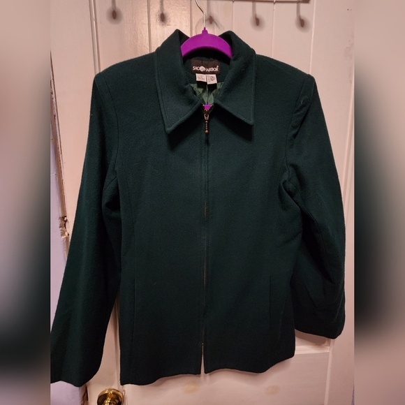 Sag Harbor Green 100% Wool Jacket - Picture 2 of 5